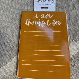 Happy Everything Orange Thankful Ceramic Large Attachment. EUC